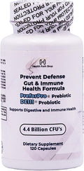 Prevent Defense Gut & Immune Health Formula - PreforPro Prebiotic + DE111 Probiotic - Digestive & Immune Support - 4.4 Billion CFU's - 120 Capsules