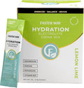 Faster Way - Hydration - Electrolyte Drink Mix - With Apple Cider Vinegar, Choline, Probiotics & Natural B Vitamins - Energize & Revive - Powder Packets - Zero Sugars -Gluten Free -Lemon Lime -30 Pack