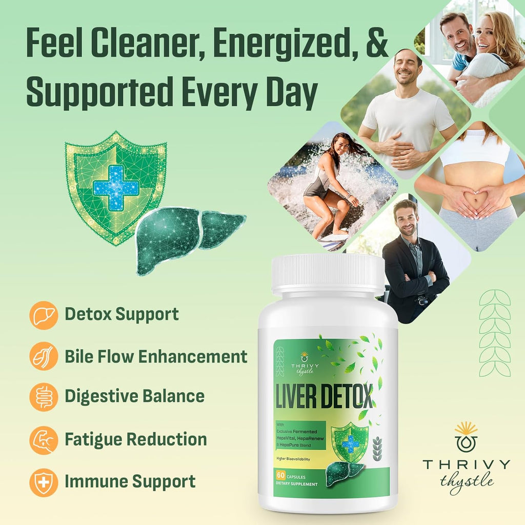 Liver Cleanse Detox & Repair – 25-in-1 Herbal Liver Support Milk Thistle Supplement - TUDCA, NAC, Chanca Piedra, Artichoke, Beet Root – Supports Liver Cleanse & Gut Health – 120 Vegan Capsules
