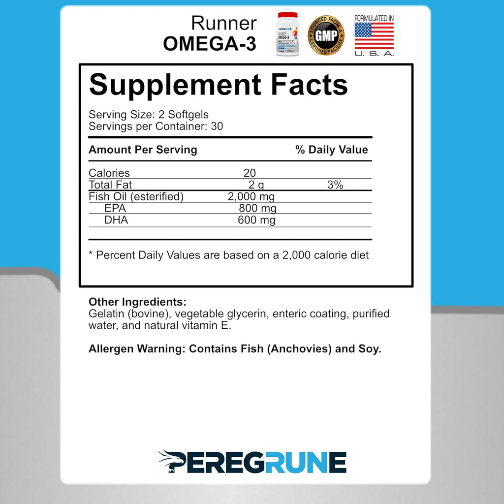 Runner Multivitamin & Omega 3 Fish Oil Bundle | Engineered Multivitamin for Runners | Antioxidants for Health & Recovery | Vitamin B Complex for Endurance, Energy | Joints & Heart Health
