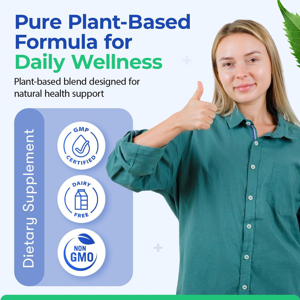Blood Sugar Support Supplement – 60 Vegan Capsules | Herbal Supplement with Moringa, Cinnamon, Ginger, Neem & Fenugreek | Plant-Based Wellness Supplement - Serving: 2 Capsules/Day