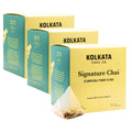 Kolkata Chai - Signature Chai Tea Bag, 45 Count, Premium Organic Assam Black Tea and Spices, Compostable Tea Bags, Vegan, All Natural