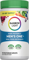 Rainbow Light Mens One High Potency Daily Multivitamin, Vegetarian, 150 ct., Package May Vary