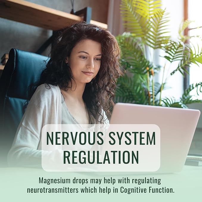 Magnesium Glycinate Liquid Drops Supplement, with Magnesium Glycinate 500mg Ashwagandha, L - Theanine, Chamomile -Support Stress Relief, Bone, Muscle, Mood Mixed Berry Flavor 2Pack