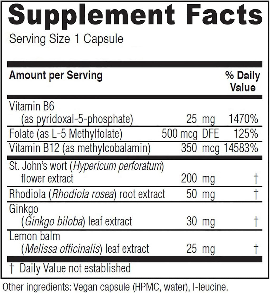 Vitanica Uplift, Mood and Emotional Support, Vegan, 60 Capsules