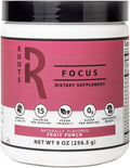 Roots Focus Nootropic Brain Supplement - Fruit Punch, Blend of Lion's Mane, Cordyceps, & Reishi Functional Mushrooms + Extended-Release Caffeine, 50 Servings