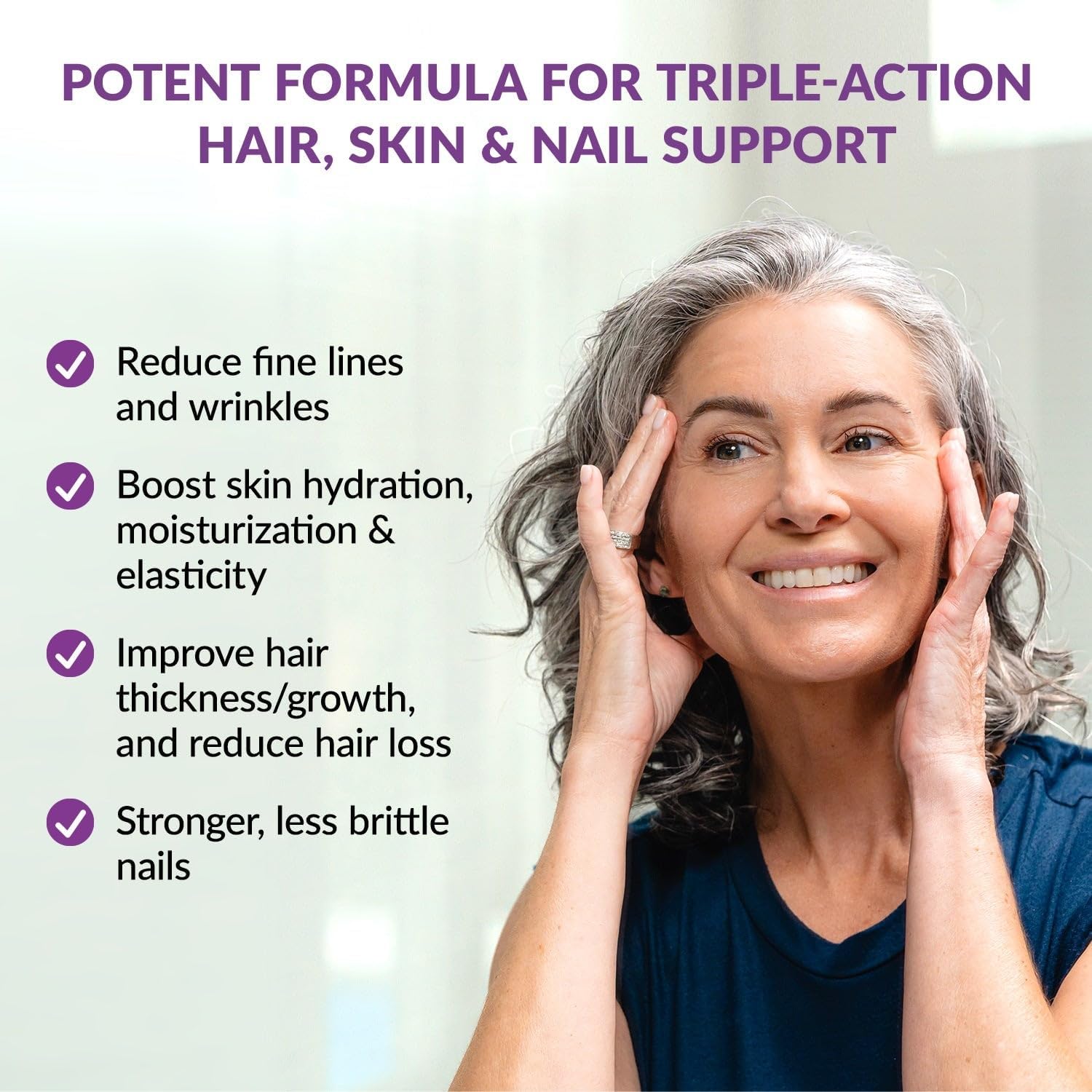 BioTrust Timeless Beauty Ceramide Booster – Hair & Skin Restoring Phytoceramides Supplement + Vitamin C, Vitamin E, Biotin, Zinc, Hyaluronic Acid – Potent Blend for Hair, Skin & Nails - 30 Capsules