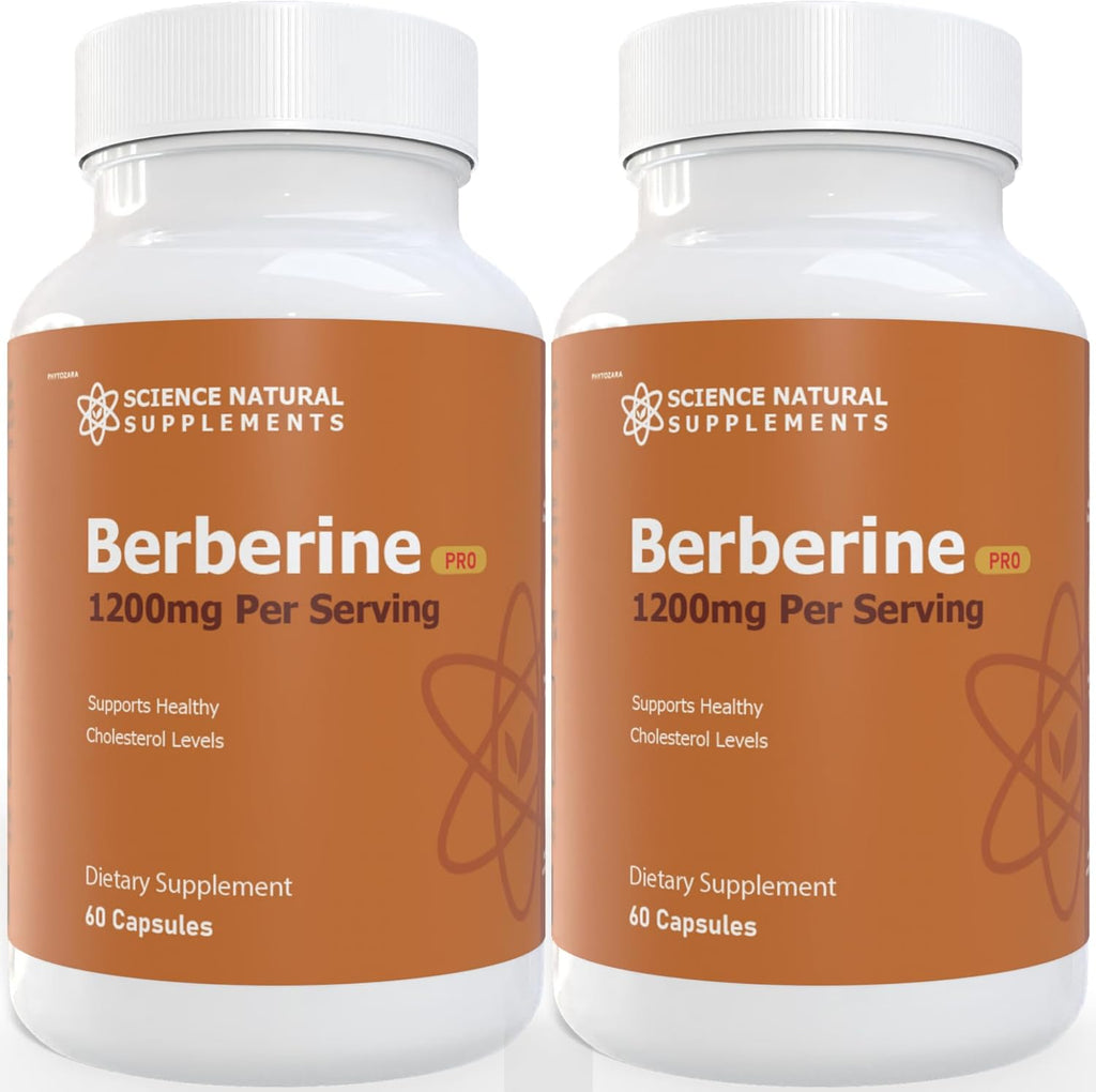 Berberine Pro, Science Natural Supplements, 60 Capsules, Blood and Cholesterol Support (2)