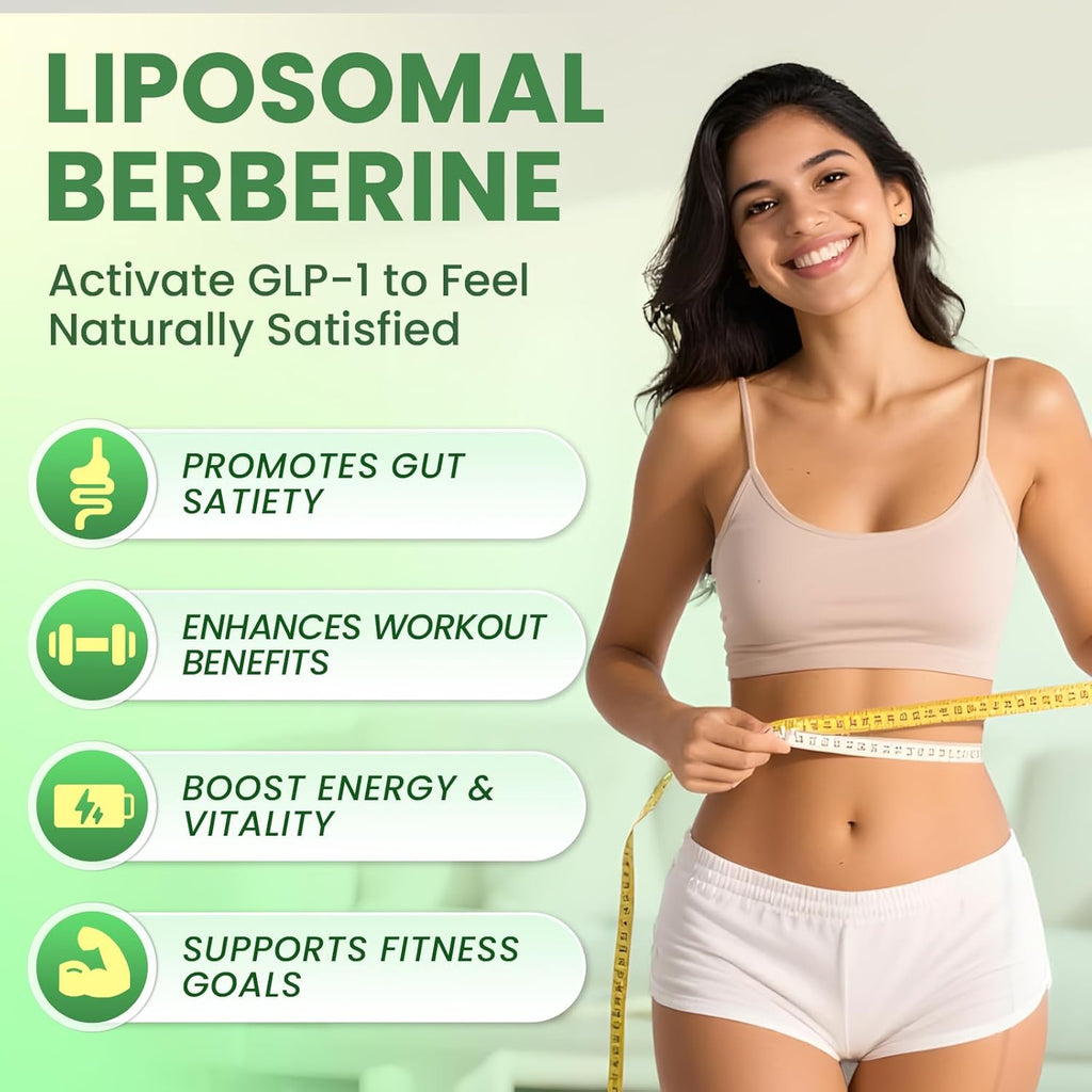 3PC Berberine Supplement with Ceylon Cinnamon - Berberine HCL Liquid Drops with Turmeric, Ceylon Cinnamon, Bitter Melon, Berberine Phytosome Activates AMPK & GLP-1 for Immune, Digestion Support