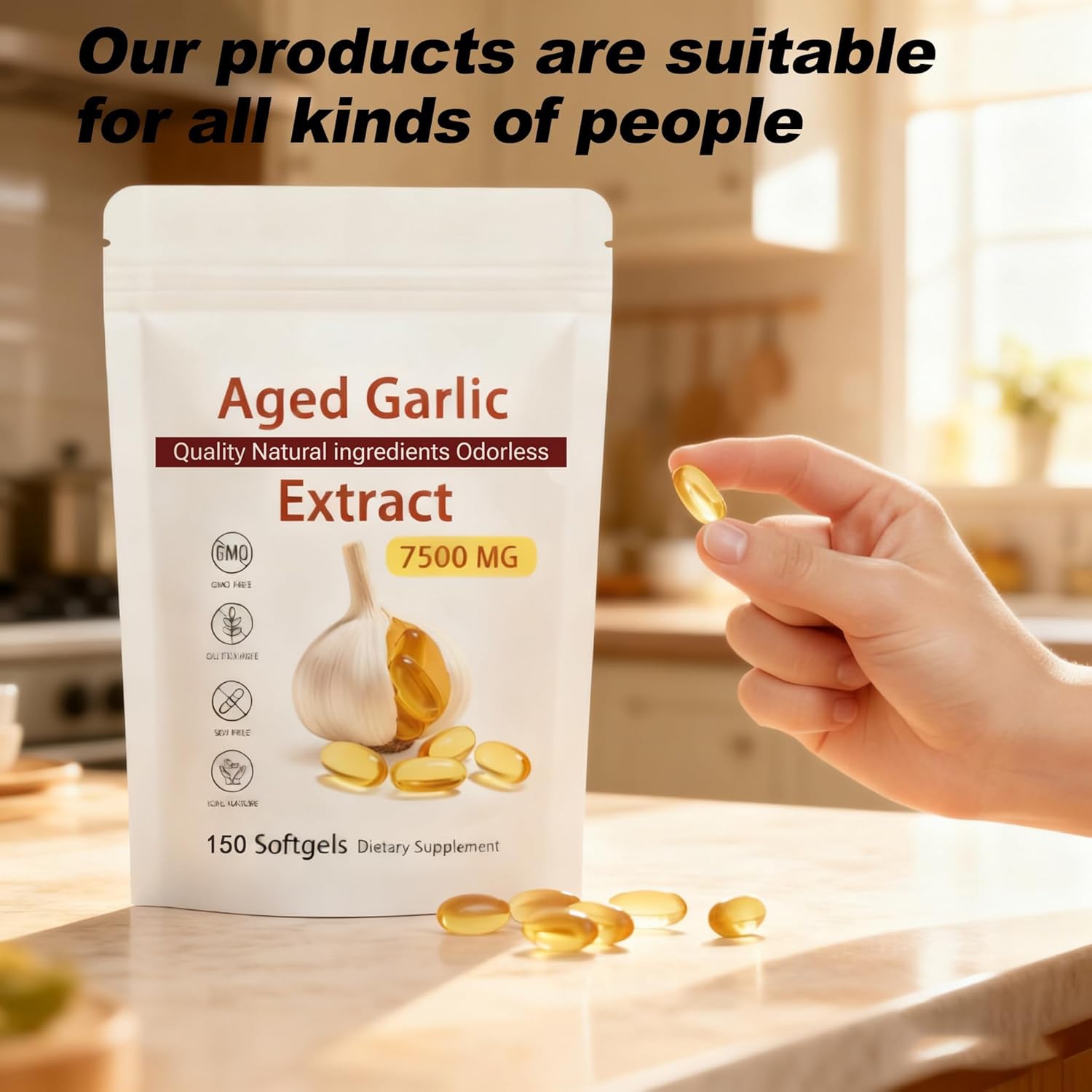 Aged Garlic Extract - 7500mg Odorless (150)