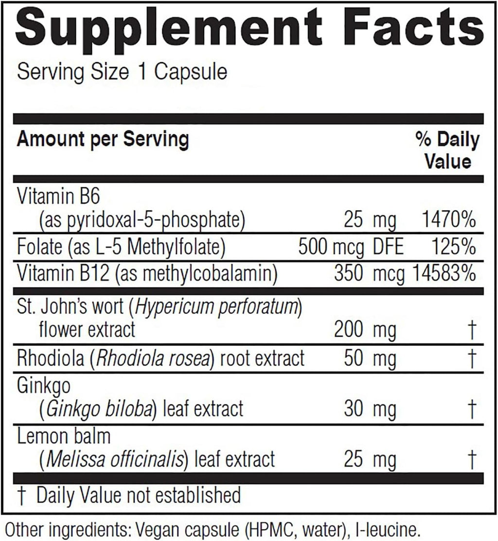 Vitanica Uplift, Mood and Emotional Support, Vegan, 120 Capsules