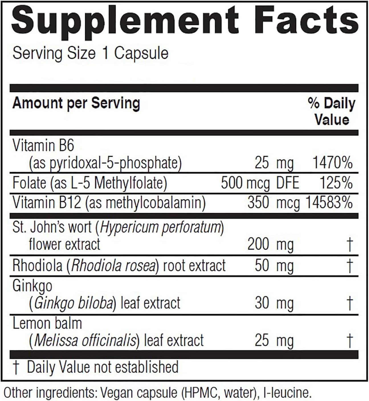 Vitanica Uplift, Mood and Emotional Support, Vegan, 120 Capsules