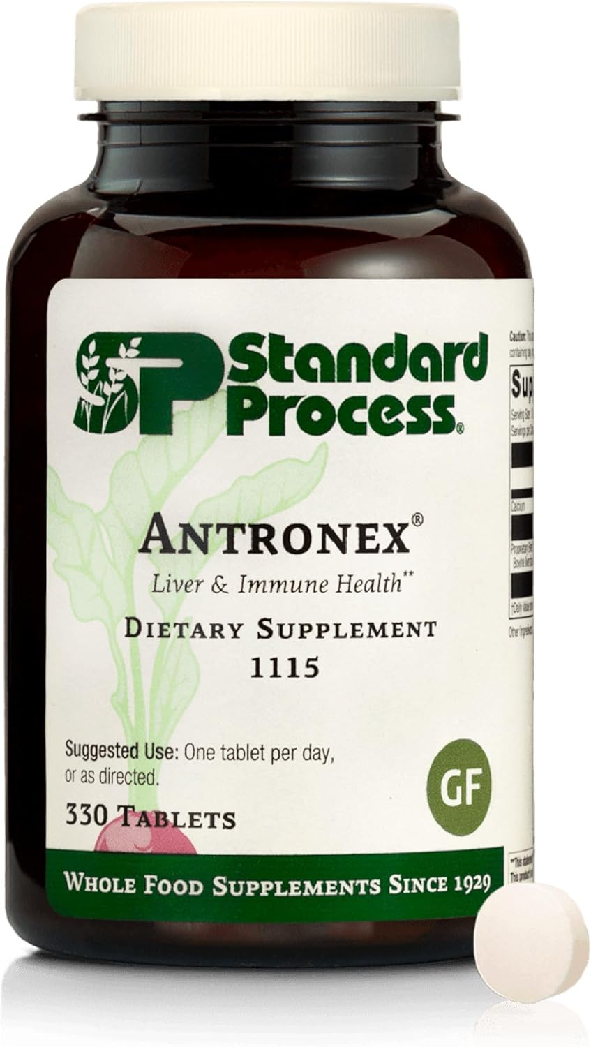 Standard Process Antronex - Whole Food Immune System Support and Liver Health Supplement with Calcium - 330 Tablets
