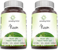 Amazing India Neem (Made with Natural Neem Leaf) 500 mg Veggie Capsules Supplement | Non-GMO | Gluten Free | Made in USA | Suitable for Vegetarians (120 | 2 Pack)