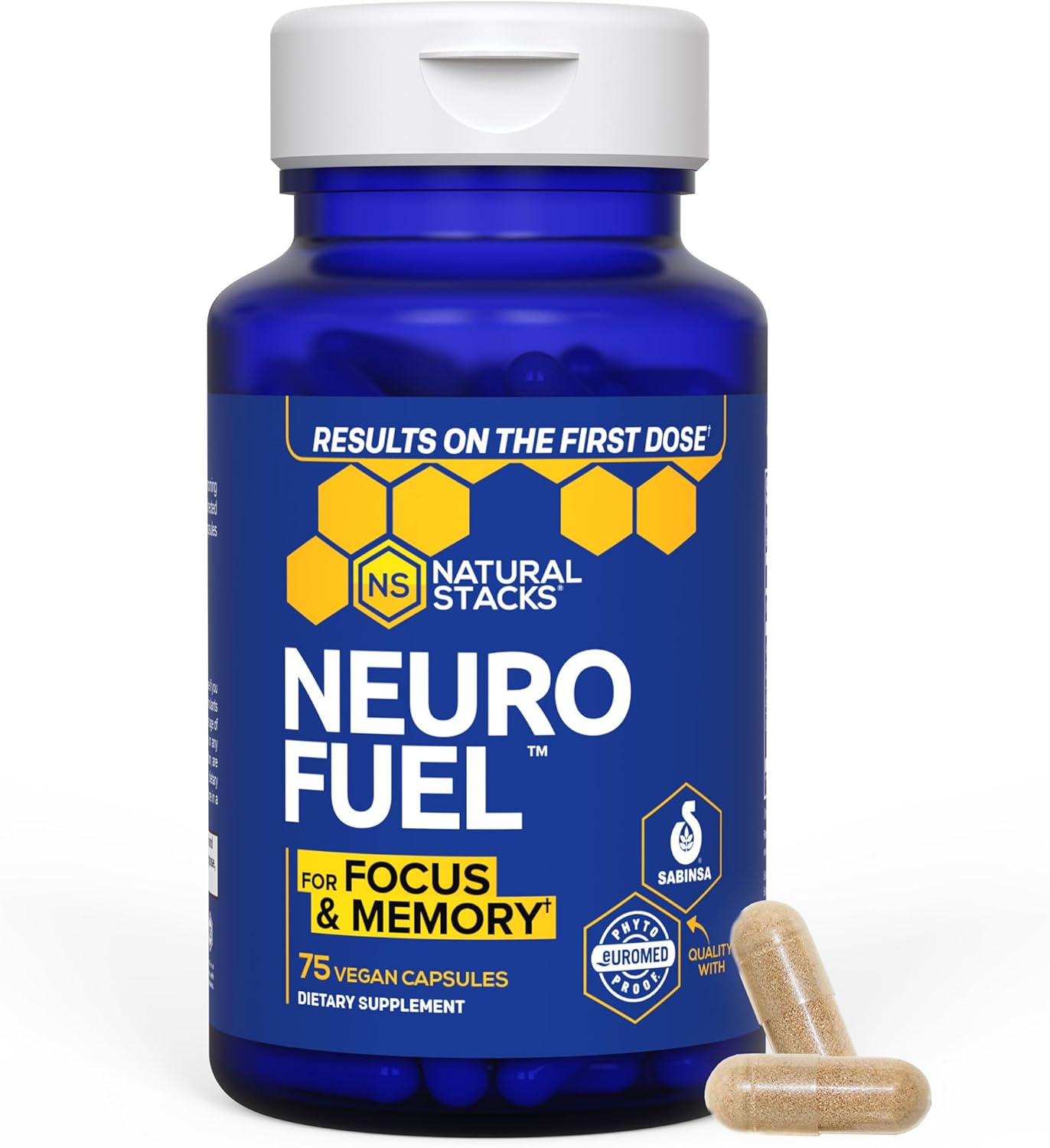 NATURAL STACKS MagTech Magnesium + NeuroFuel Nootropic Bundle - Supports Relaxation, Focus & Brain Health* - 165 Total Capsules