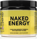 NAKED Energy - Pure Pre Workout Powder for Men and Women, Vegan, Unflavored, Healthy Pre Workout - No Added Sweeteners, Colors Or Flavors - 50 Servings