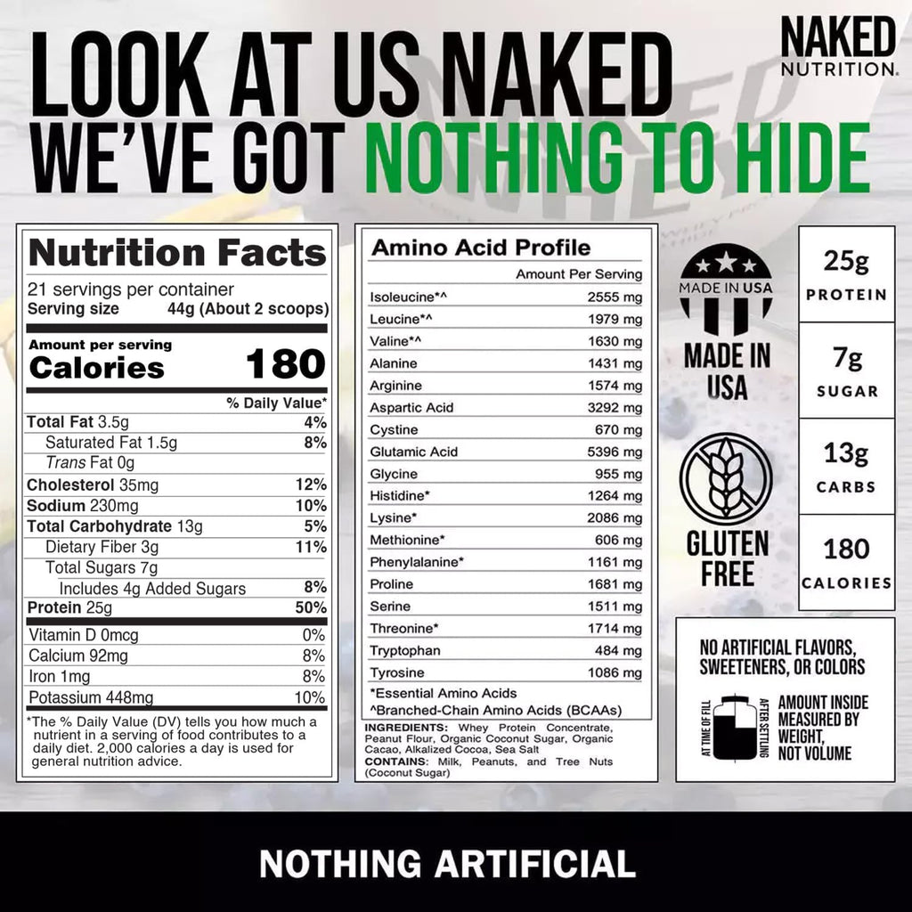 Whey Chocolate Peanut Butter Protein Powder, Grass Fed Whey, No GMO, No Soy, and Gluten Free. Nothing Artificial, Aid Growth and Recovery - 21 Servings