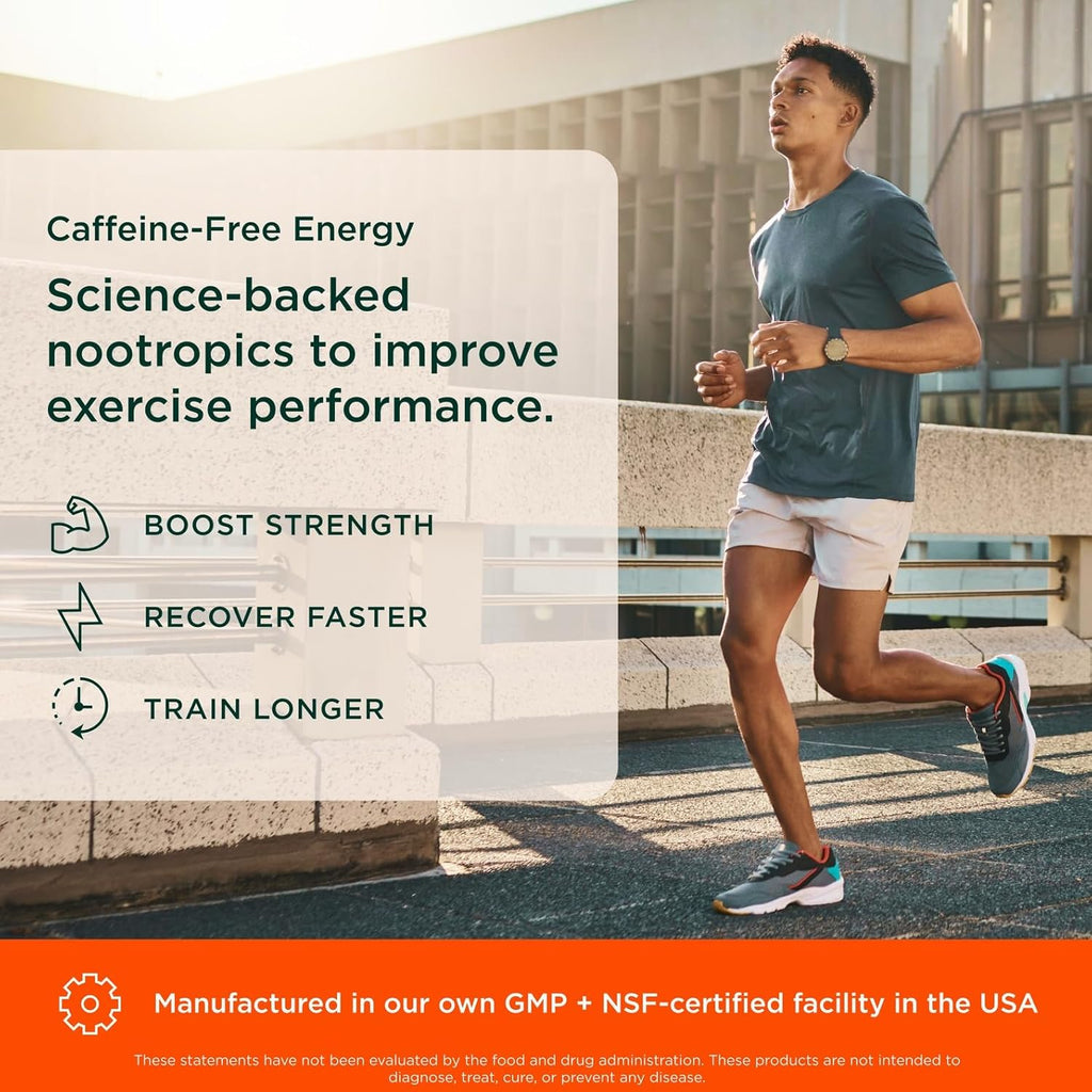 Genius Pre Workout Powder, Sour Apple - All-Natural Nootropic Pre-Workout & Caffeine-Free Nitric Oxide Booster Supplement with Beta Alanine & Alpha GPC - No Artificial Flavors, Sweeteners, or Dyes