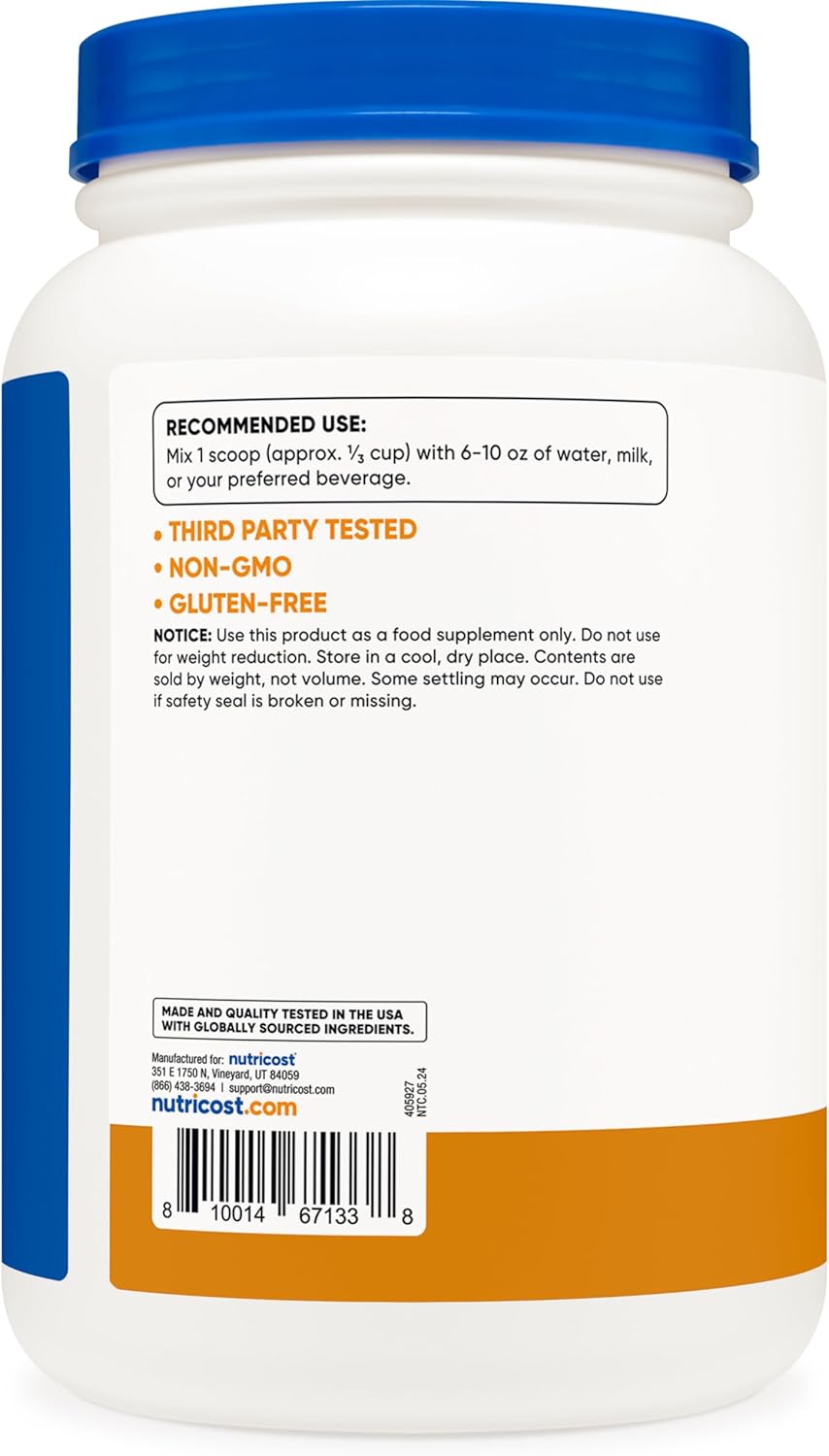 Nutricost Whey Protein Concentrate (Chocolate Peanut Butter) 2LBS - Gluten Free & Non-GMO
