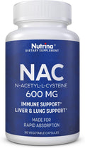 NAC 600 mg - NAC Supplement for Immune Support & Lung Health, Liver Support & Antioxidant* - Freeform N-Acetyl-L-Cysteine - 90 Capsules