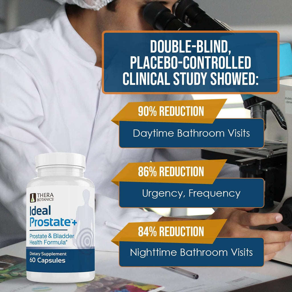 Advanced Men's Prostate Support by Ideal Prostate Plus with Saw Palmetto, Lycopene and More for Natural Relief