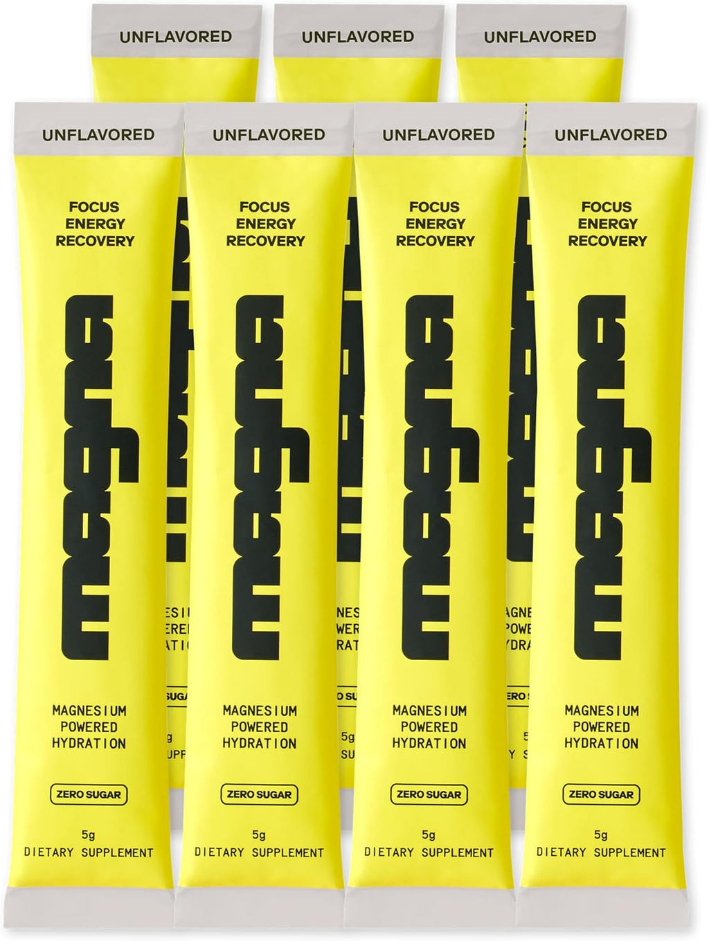 MAGNA Electrolyte Powder Drink Mix for Hydration, Energy & Focus Support with Magnesium L Threonate, Sodium, Potassium, Vitamin D, B6 & B12, Sugar Free, Unflavored, 7 Servings