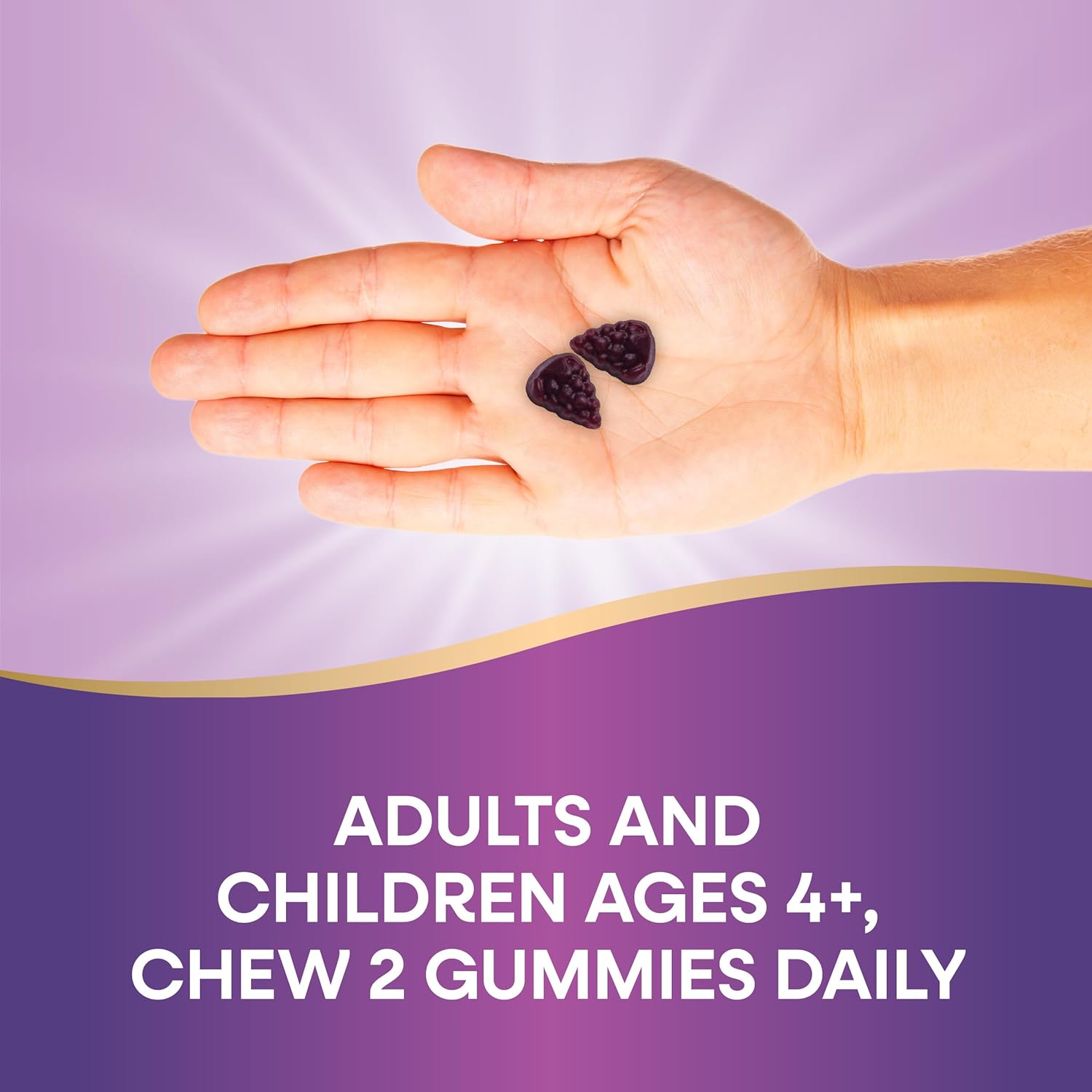 Nature’s Way Sambucus Elderberry Immune Support Gummies for Kids & Adults* with Black Elderberry Extract, Vitamin C, Vitamin D3, and Zinc, 60 Gummies (Packaging May Vary)