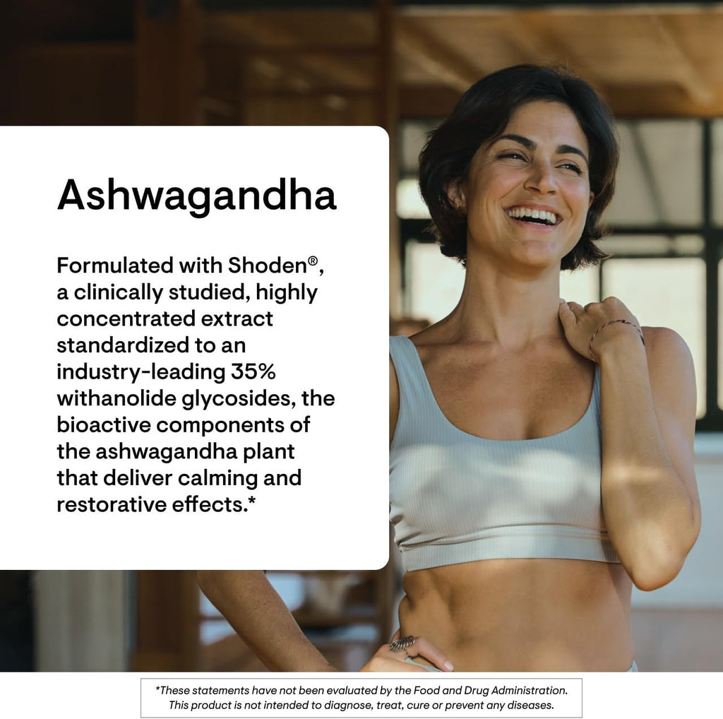 THORNE - Ashwagandha - Highly Concentrated Shoden - Calming Stress Support for Women & Men* - Supports Daytime Energy, Mental Clarity & Optimal Immune Function* - 30 Capsules