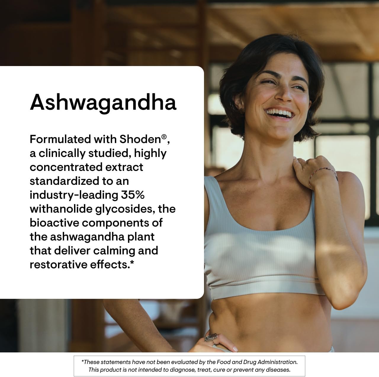 THORNE - Ashwagandha - Highly Concentrated Shoden - Calming Stress Support for Women & Men* - Supports Daytime Energy, Mental Clarity & Optimal Immune Function* - 30 Capsules