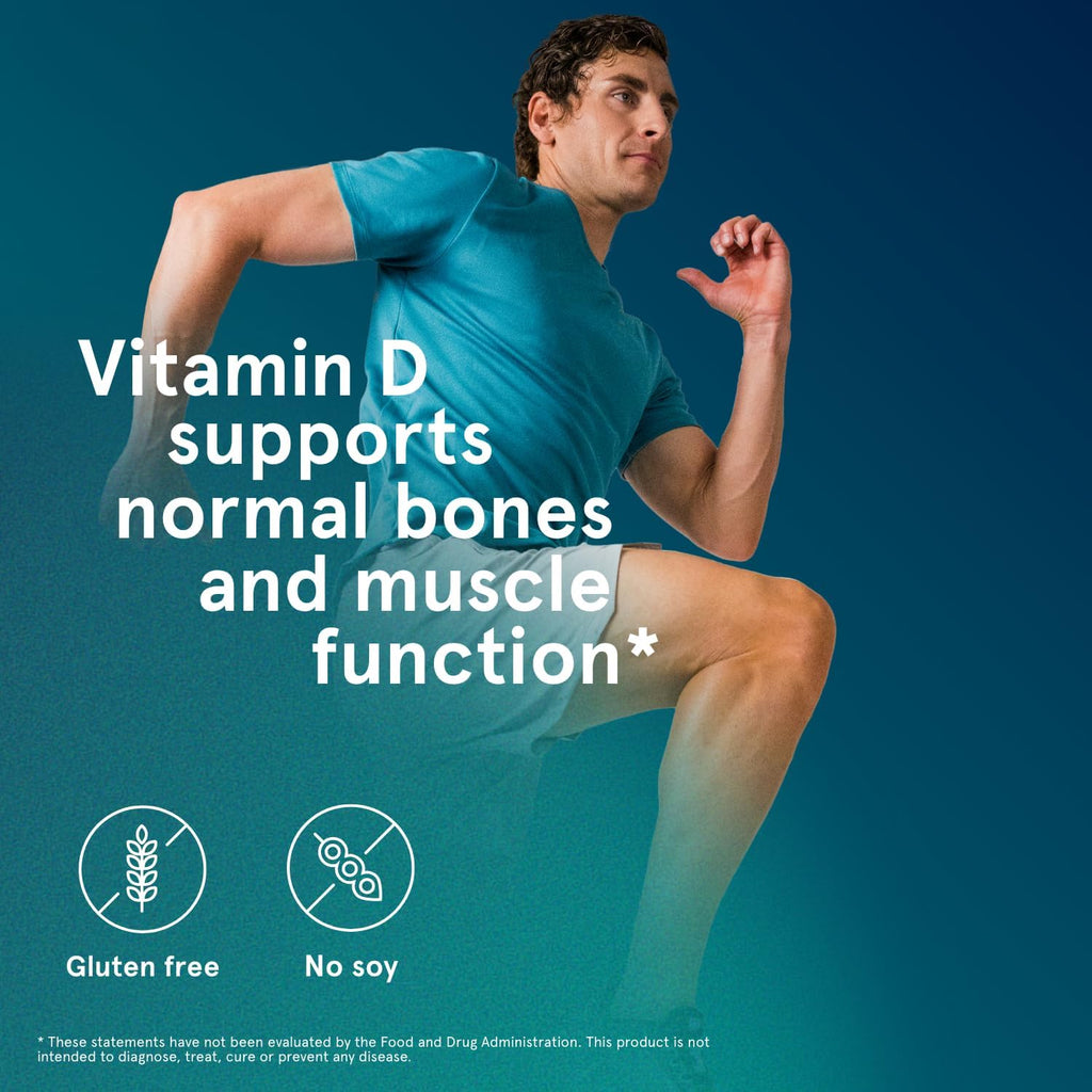 Puori Vitamin D3 with Organic Coconut Oil - 120 x 2500 IU - for Healthy Muscle Function, Bone Health, Immune Support and Calcium Uptake- Non-GMO and Gluten Free - For Children and Adults