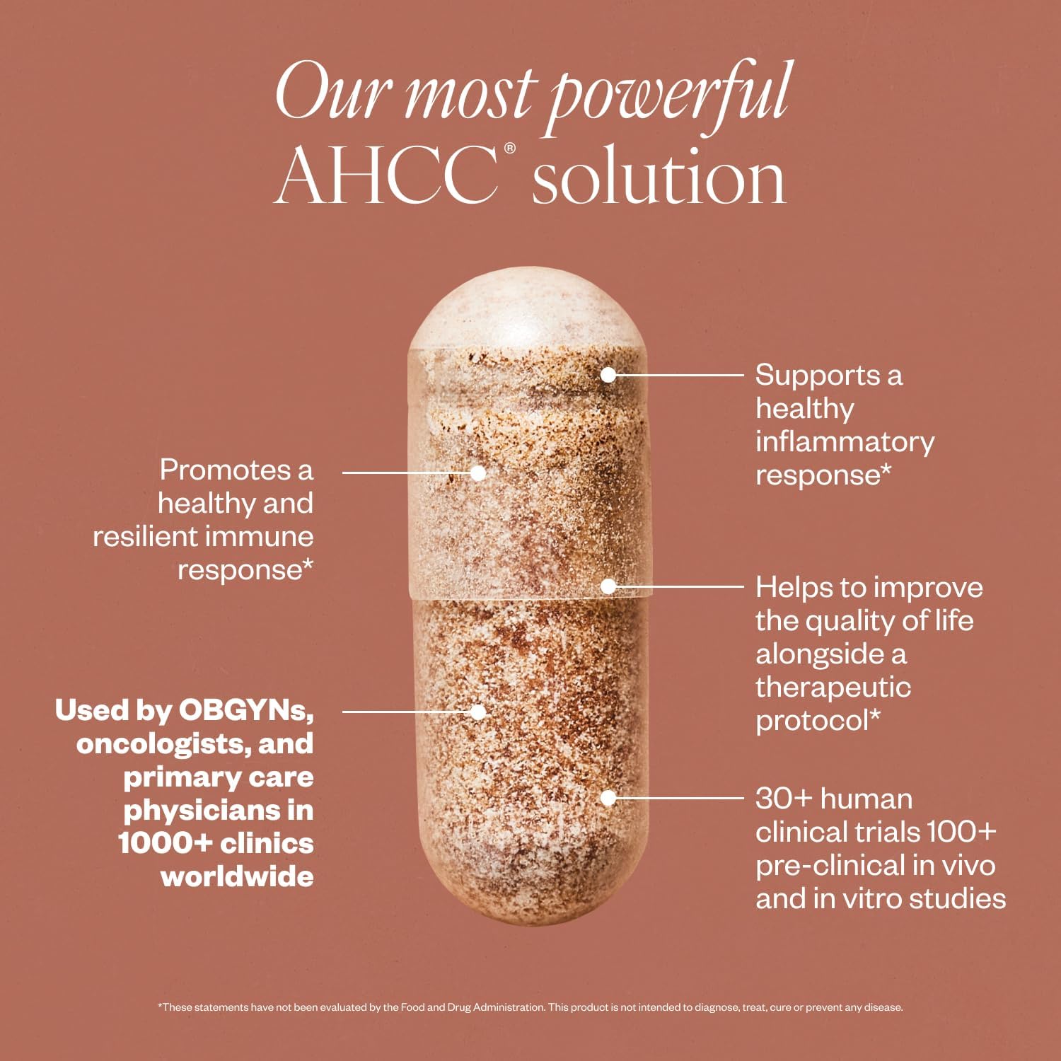SHII AHCC Clinical Strength,10 Days Supply – Vegan, Gluten-Free Immune Support Supplement with Extra AHCC Boost, Made from Functional Shiitake Mushrooms for Immune Balance Support and Overall Wellness