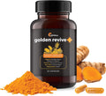 Golden Revive + Joint Support Supplement Featuring Turmeric with Black Pepper, Quercetin, and Magnesium- Turmeric Boswellia Supplement - 6 Active Ingredients for Joint Care - 60 Capsules