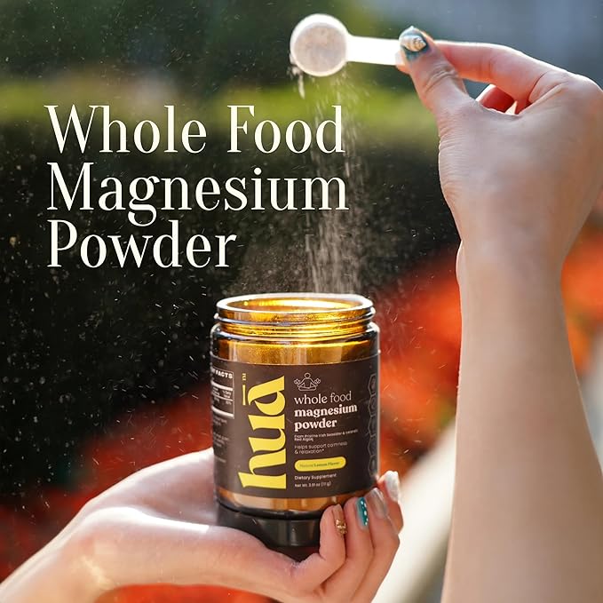 Whole Food Magnesium Powder (30 Servings) | from Ocean Sea Water & Icelandic Red Algae | Helps Sleep, Brain Function & Heart Health | Lemon Flavor