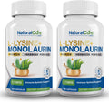L-Lysine + Monolaurin 600mg 1:1 Ratio, 2 Pack, 200 Capsules