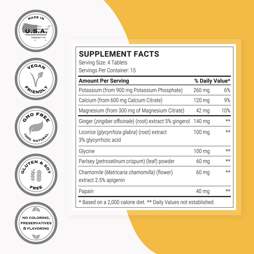 Supersmart - Alkaline Formula Supplement (Advanced Formula) - with Potassium Phosphate, Calcium & Magnesium Citrate - pH Balance | Non-GMO & Gluten Free - 60 Tablets