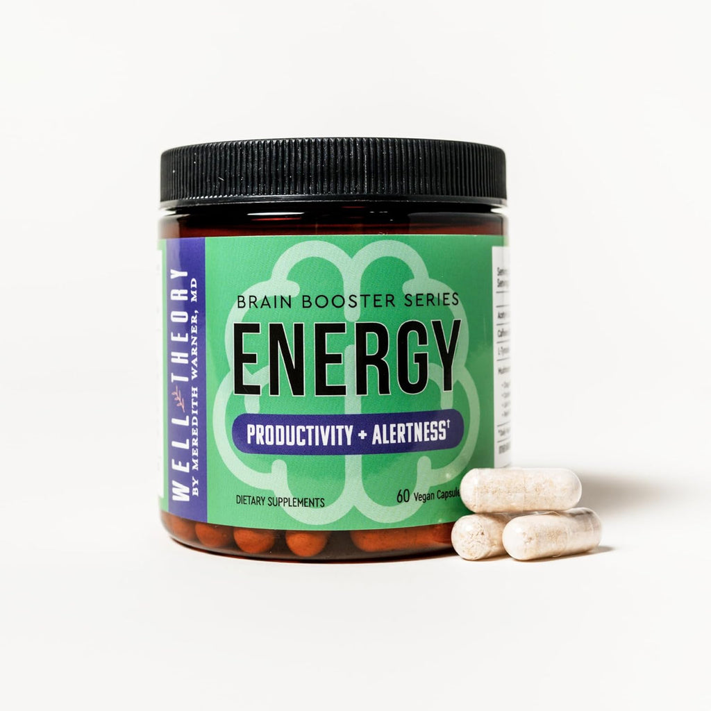 Energy Brain Booster | Supports Focus, Mood, and Cognitive Function | with Acetyl-L-Carnitine, L-Tyrosine, and Lion’s Mane | 60 Capsules