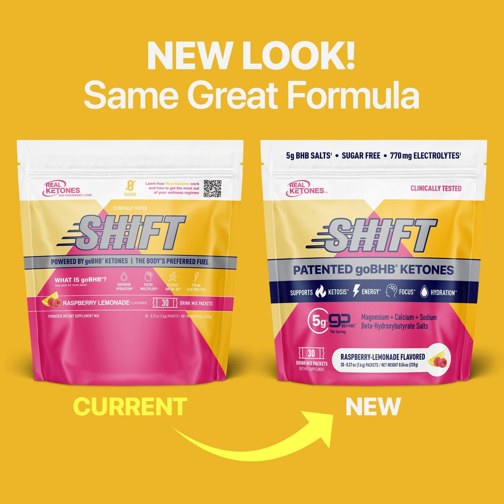 Real Ketones BHB Exogenous Ketones Drink Mix Packets | Electrolytes Powder Packets No Sugar, 4 Main Fasting Electrolytes Plus Hydrating Patented Keto BHB - 30 Count Raspberry Lemonade
