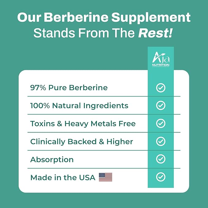 Berberine Plus – Triple Action Metabolic Support with 97% Pure Berberine HCL, 1000mg Daily Serving – Activates AMPK for Glucose Metabolism, Energy & Digestive Support – 60 Vegan Capsules