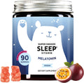 Vegan Melatonin 5mg Gummies, Sleep Gummies for Reduced time to Fall Asleep, with Vitamin B6 & Passion Fruit Extract - Super Snooze Sleep Vitamin (90 Gummies)