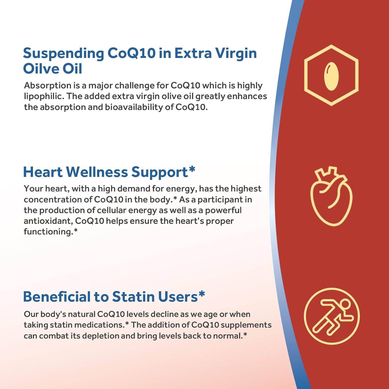 Doctor's Recipes CoQ10 200mg Per Serving, High Absorption Coenzyme Q10 Supplement with Olive Oil, Heart & Vascular Health, Energy Production & Antioxidant Support, 2 Month Supply, 120 Softgels