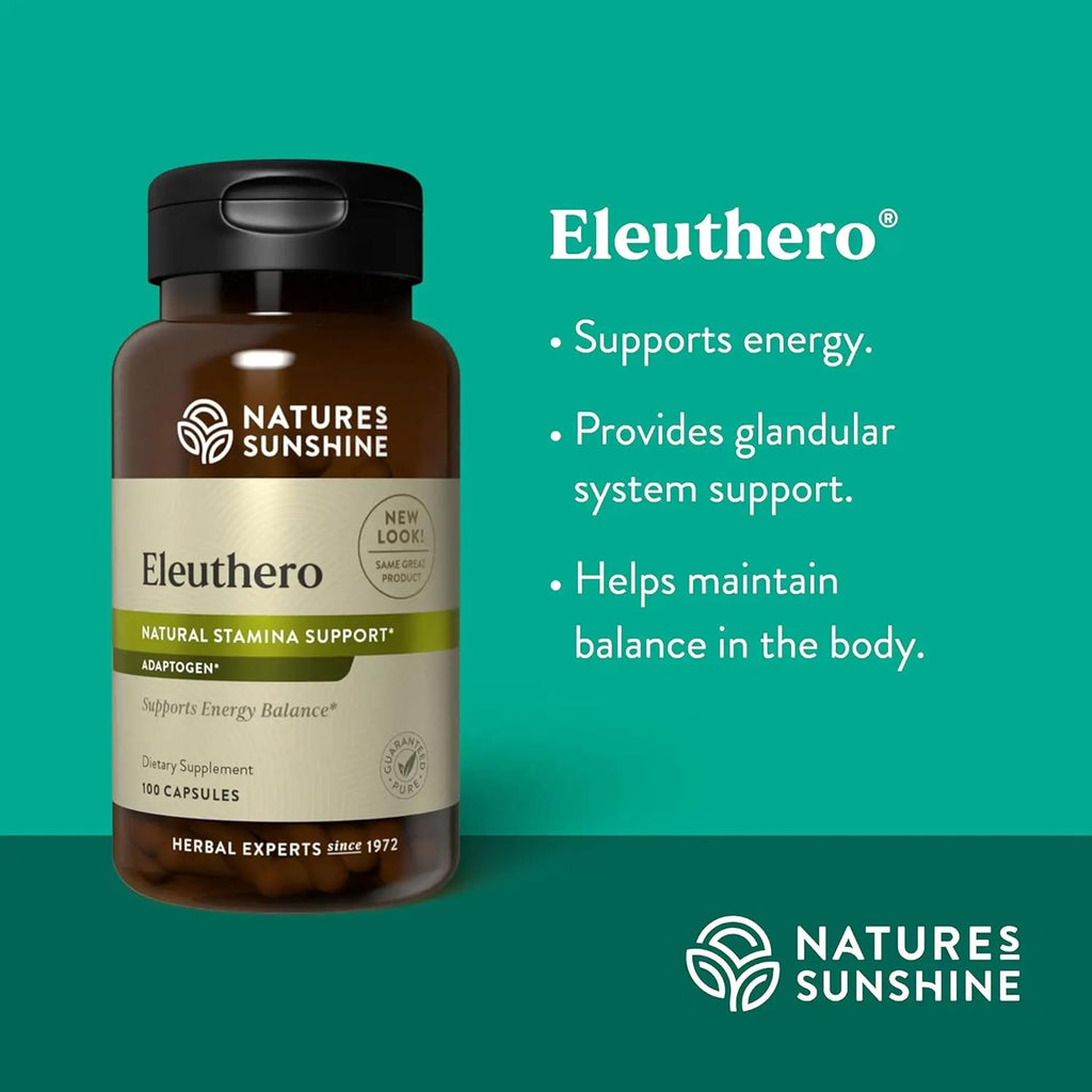 Nature's Sunshine Eleuthero, 100 Capsules