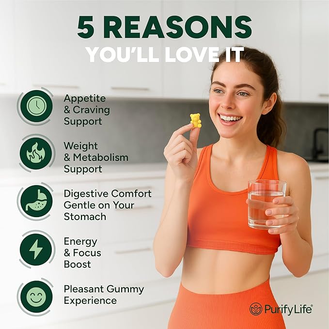 GLP-1 Support Gummies – Sugar-Free Appetite & Craving Control with Berberine, Cinnamon, Turmeric, Garcinia & Raspberry Ketones – Digestion, De-Bloating, Carb Blocker, Vegan, Keto | Diet Kits & Systems