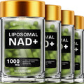 Liposomal NAD Supplements for Women Resveratrol NAD + Supplement w/Berberine, Quercetin, Noni | Boosts NAD Anti-Aging, Brain Support, Gut Heath - 60 Capsules 4 Packs