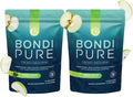 Bondi Pure - Daily Health & Detox Drink - Promote Gut Health & Energy Support During a Cleanse or Intermittent Fasting - Plant-Based Fibers, Alkalizing Super Greens - Green Apple (2-Pack)