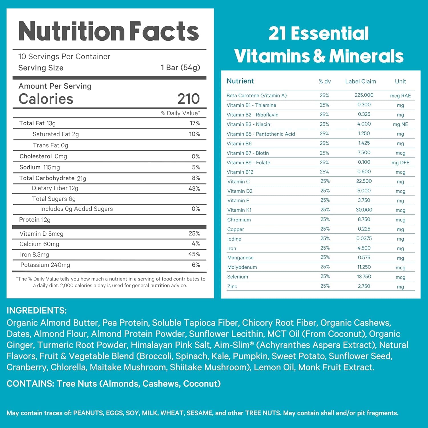 Essential Nutrition Bars by LyfeFuel | Vegan Protein Bar & Low Carb Meal Replacement for Intermittent Fasting and Hunger Control | 12g Plant-Based Protein, High Fiber, MCT Oil and 21 Organic Vitamins | No Sugar Alcohols (Lemon Ginger Tart) - 3 Pack