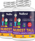NuBest Tall - Powerful Formula for Strong Bones, Immunity & Healthy Development with Calcium, Collagen & Herbs - for Children (5+) & Teens Who Don’t Drink Milk Daily - 2 Pack | 2 Months Supply