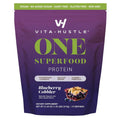 VitaHustle ONE Meal Replacement Shake - Plant Based Protein Powder by Kevin Hart - Vegan, Meal Replacement Powder with Superfoods, Vitamins, Adaptogens & Probiotics - Blueberry Cobbler Flavor, 15 Servings