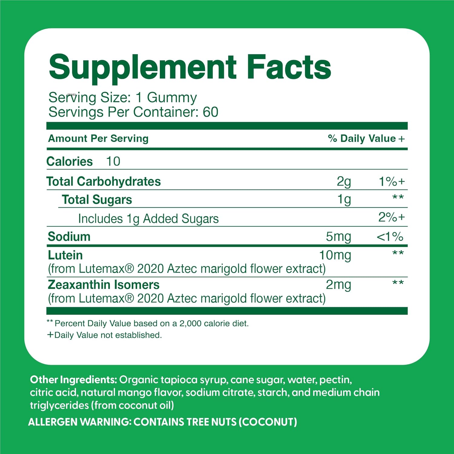Feel Great Kids Gummy Vitamins for Eyes | Essential Eye Vitamins Lutein and Zeaxanthin | Mango Flavored Vegan Eye Vitamins for Kids | Gluten Free | 60 Day Supply