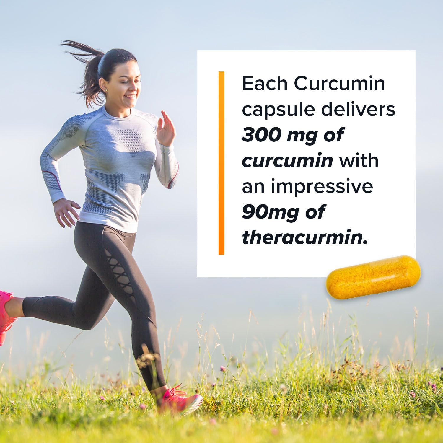 Theracurmin Turmeric Curcumin Supplement, 120 Count, High Absorption Turmeric & Curcumin - Joint Supplement for Men and Women - 42.6X More Bioavailablity