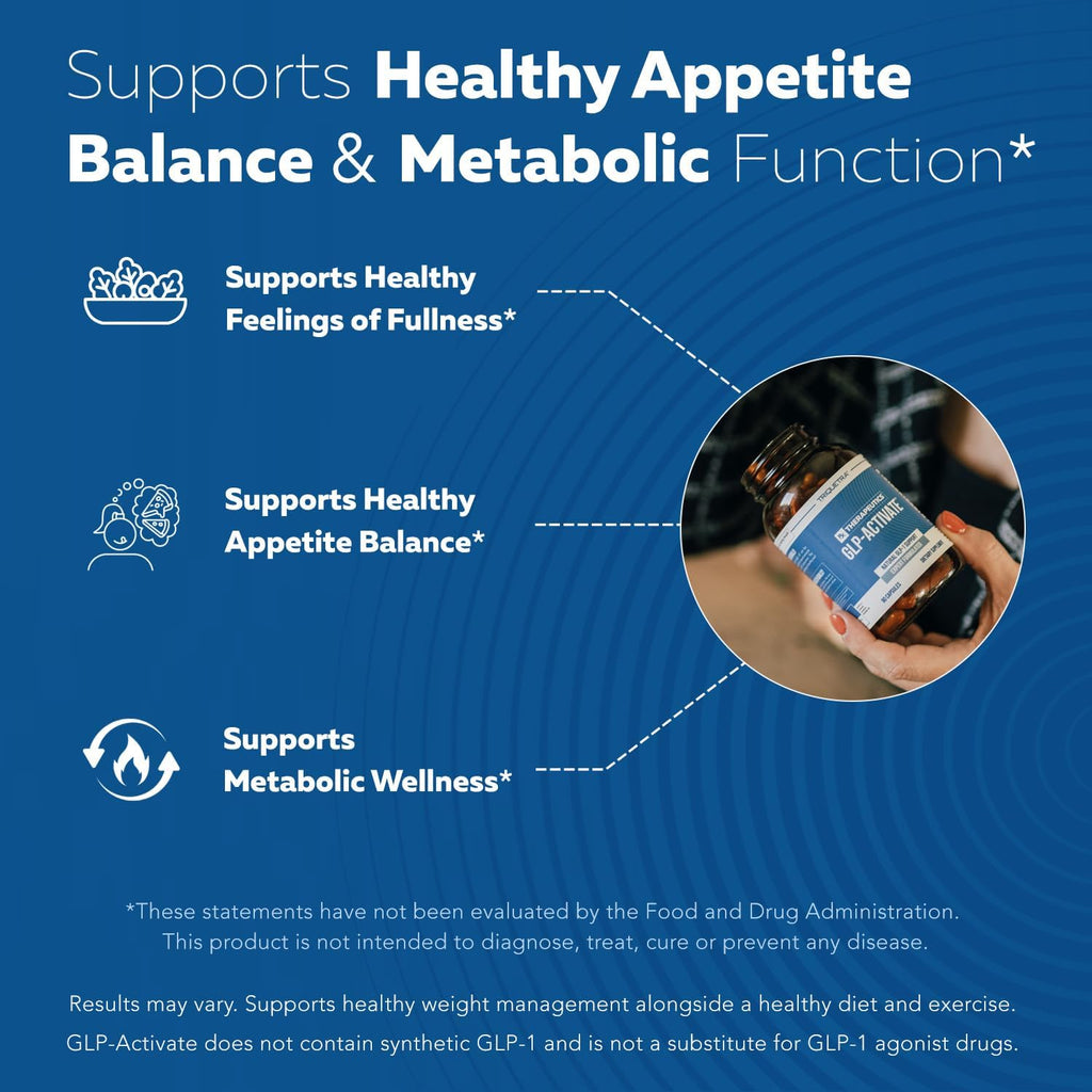 GLP-Activate | Hunger & Metabolism Support - Formulated to Help Support GLP-1 Pathways - Expert Formulated Supplement - 1 Capsule for Balanced Appetite & Metabolic Wellness Daily - 2-pack